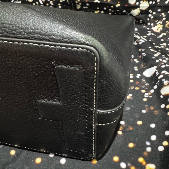 Tory Burch Perforated Leather Logo Tote Bag - Picture 8 of 17